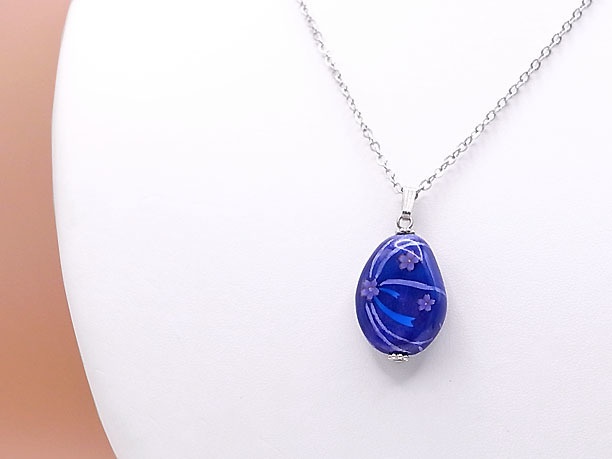 絵付けビーズペンダント「繊麗」