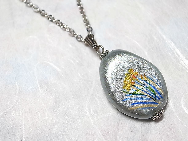 絵付けビーズペンダント「繊麗」