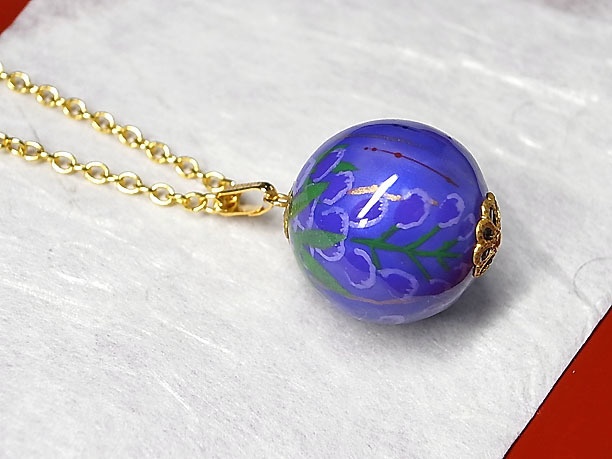 絵付けビーズペンダント「優艶」