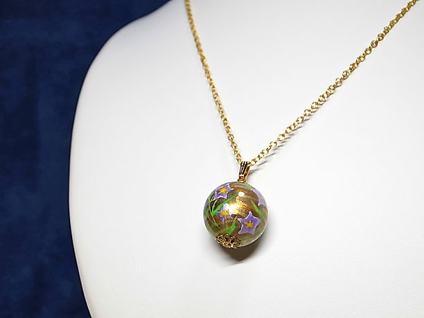 絵付けビーズペンダント「優艶」