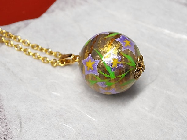 絵付けビーズペンダント「優艶」