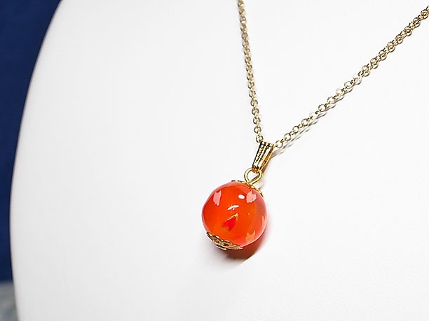 絵付けビーズペンダント「優々」