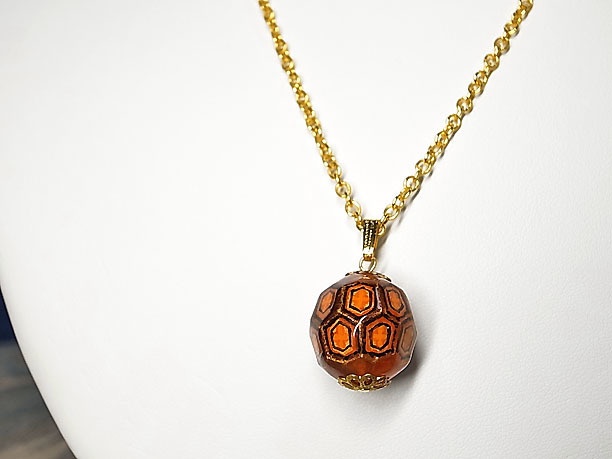 絵付けビーズペンダント「風雅」