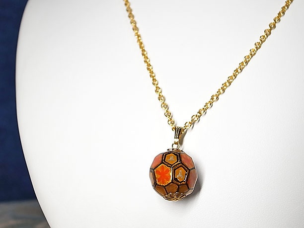 絵付けビーズペンダント「風雅」