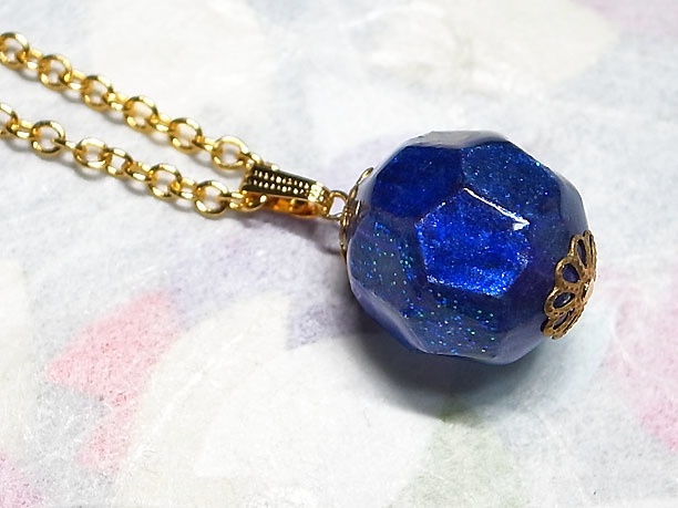 絵付けビーズペンダント「風雅」