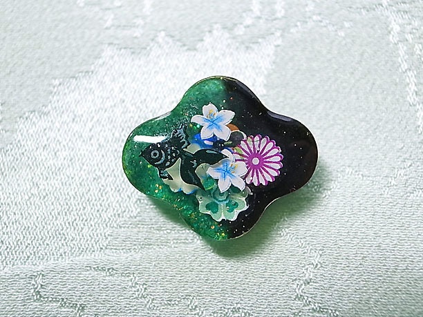 レジン・タイタックピン「水蘭」