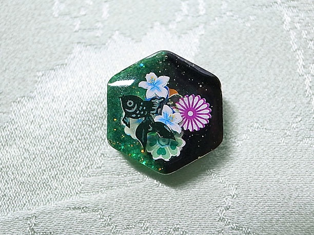 レジン・タイタックピン「水蘭」