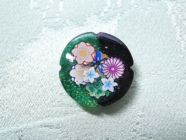 レジン・タイタックピン「水蘭」