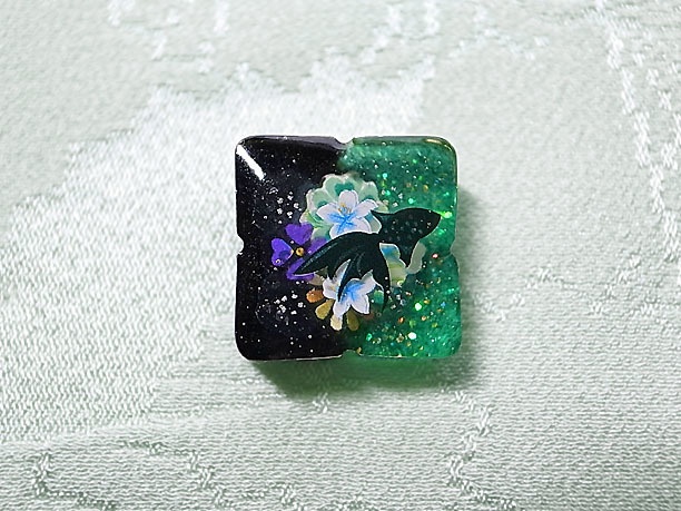 レジン・タイタックピン「水蘭」
