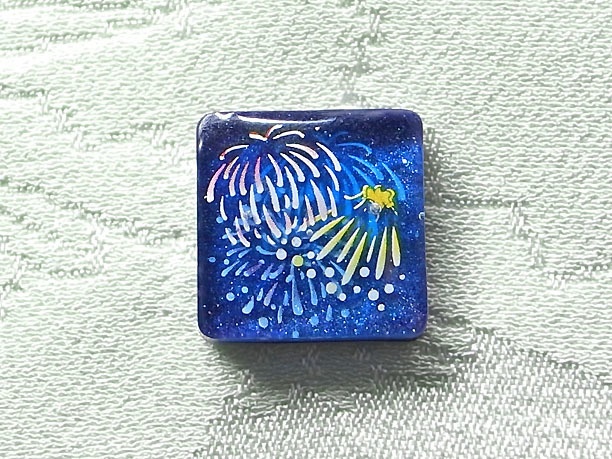 レジン・チョウタックピン「晩夏」