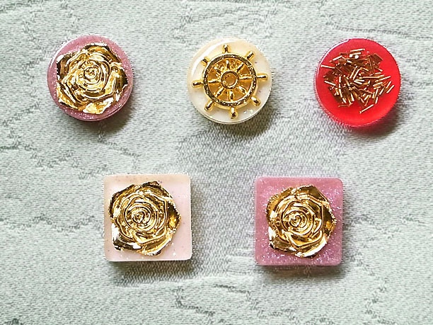 レジン・チョウタックピン「卯月」