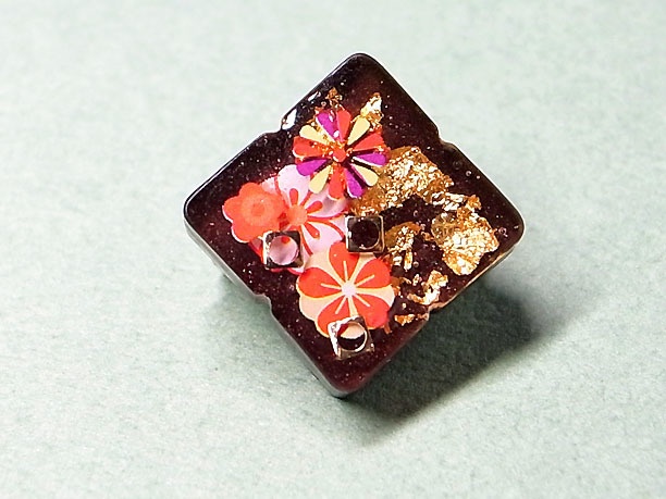 レジン・ミニブローチ「馥郁」