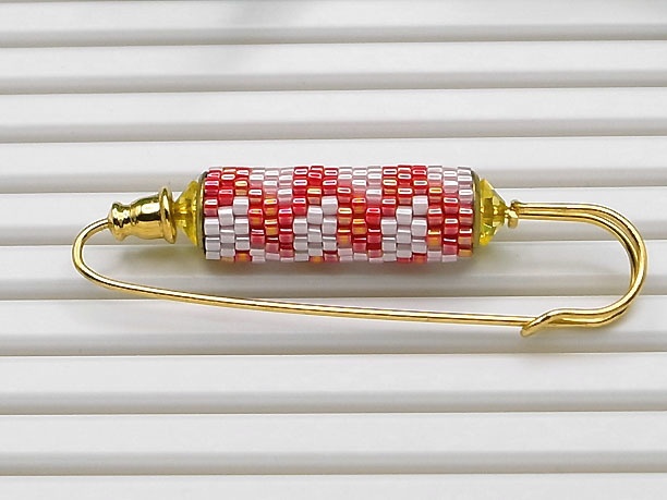 ローリングビーズ・ショールピン「菩薩」