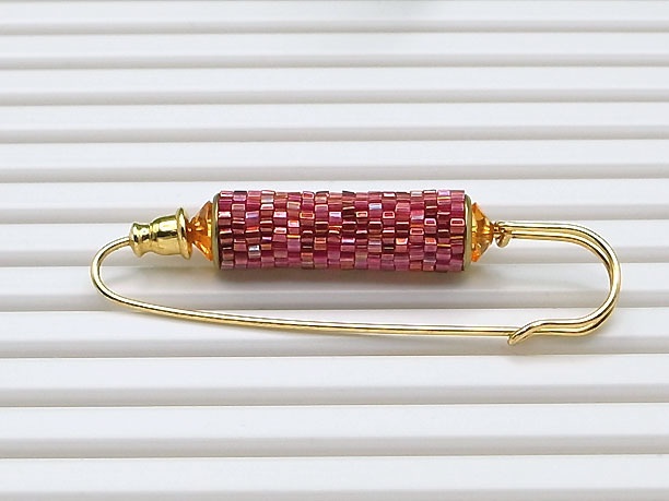 ローリングビーズ・ショールピン「門」