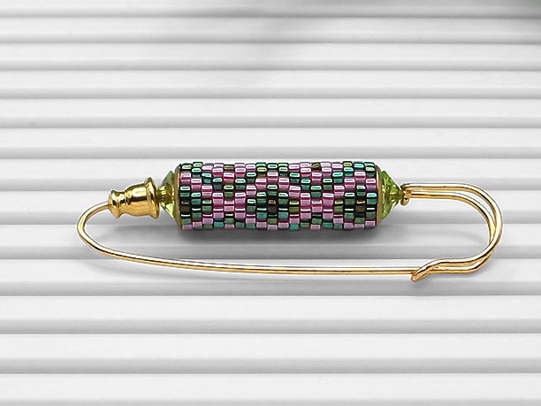 ローリングビーズ・ショールピン「神将」