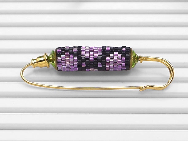 ローリングビーズ・ショールピン「神将」