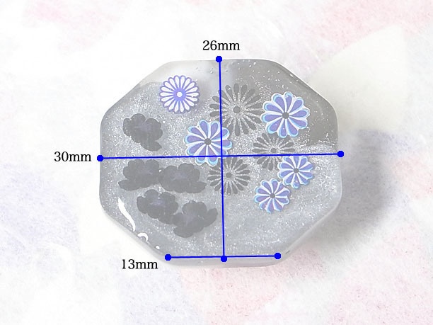 レジン・帯留「彩雲」