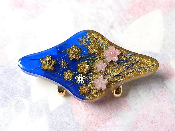 レジン・帯留「彩雲」