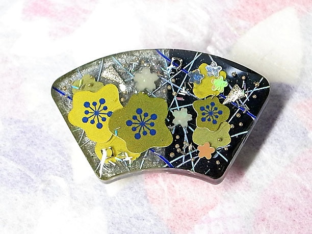 レジン・帯留「彩雲」