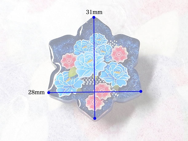 レジン・帯留「彩雲」