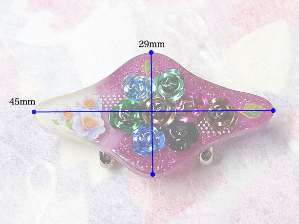 レジン・帯留「彩雲」