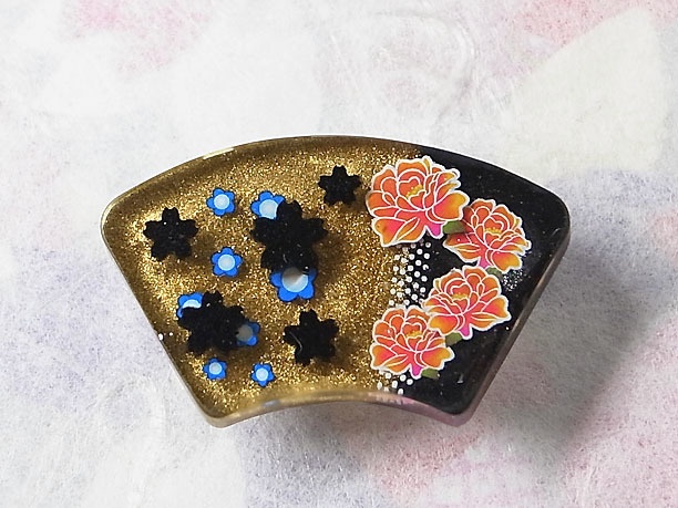 レジン・帯留「彩雲」