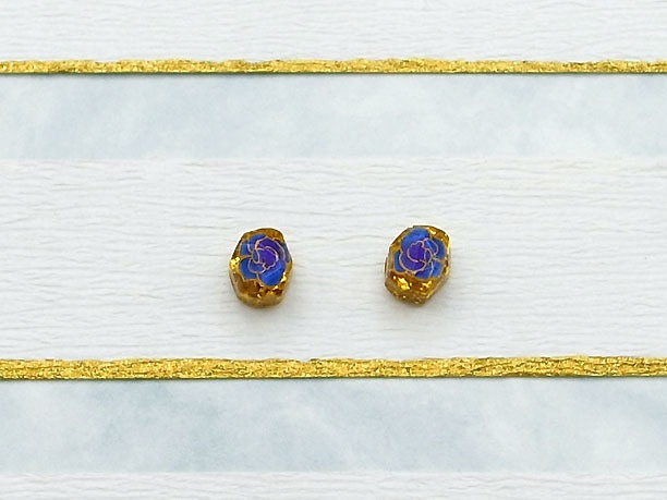 レジン・スタッドピアス「甲」