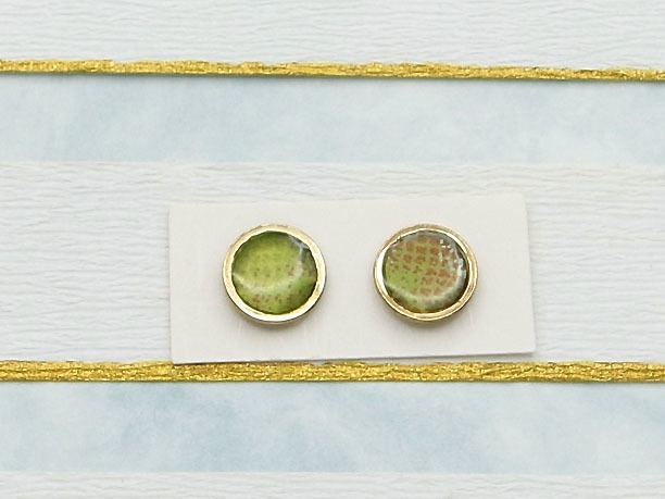 レジン・スタッドピアス「甲」