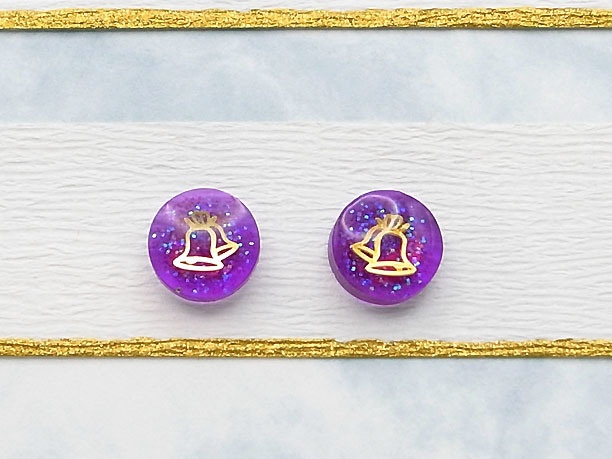 レジン・スタッドピアス「丁」