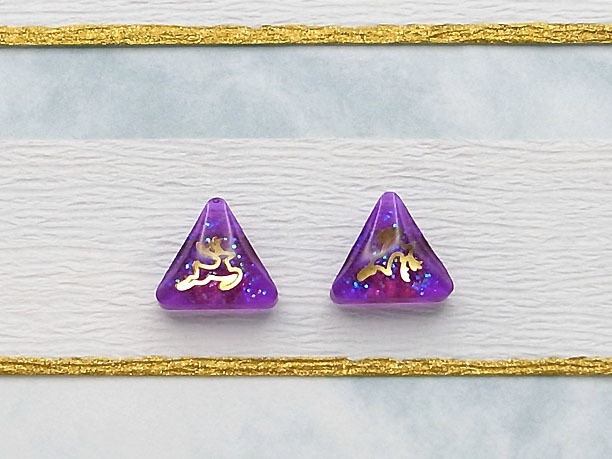レジン・スタッドピアス「丁」