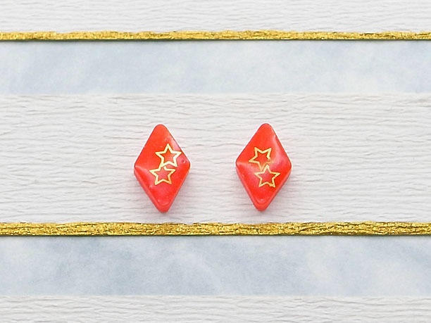 レジン・スタッドピアス「丁」