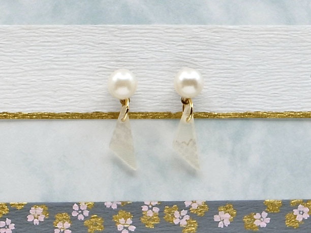 ビーズ・スタッドピアス「京」