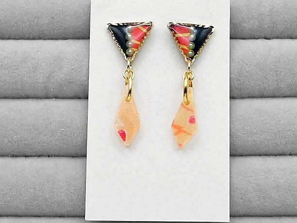 レジン・スタッドピアス「鎮守」