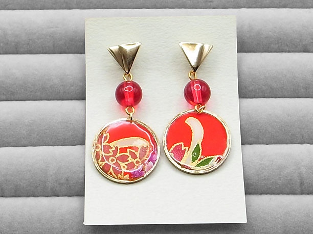 レジン・スタッドピアス「大裳」