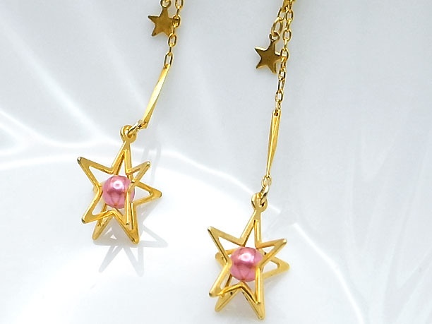 ビーズ・スタッドピアス「七曜」