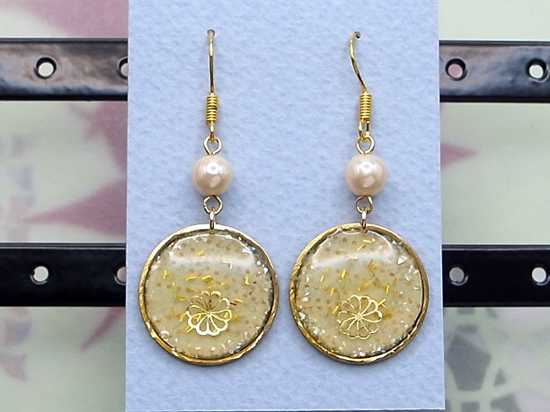 レジン・フックピアス「風鎮」