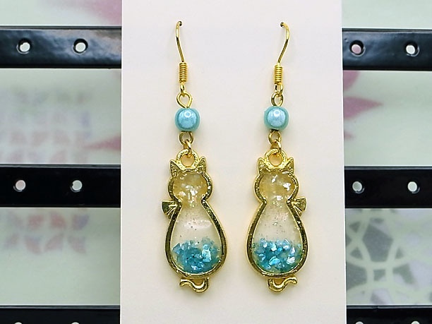 レジン・フックピアス「玉梓」