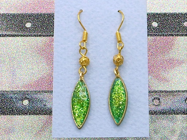 レジン・フックピアス「玉葉」