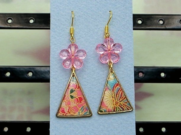 レジン・フックピアス「水都・壱」