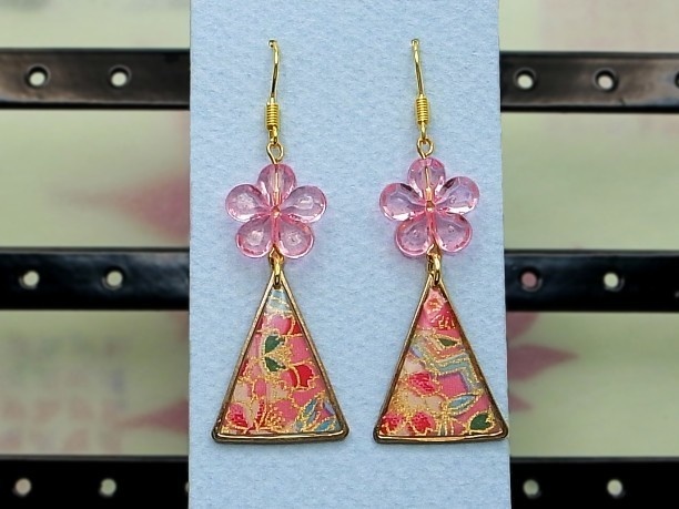 レジン・フックピアス「水都・壱」