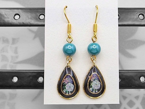 レジン・フックピアス雫「夜天」