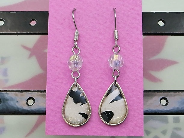 レジン・フックピアス雫「雨水」