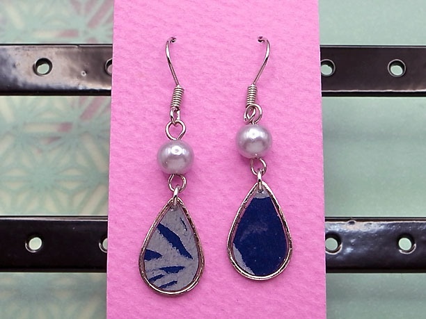 レジン・フックピアス雫「済美」