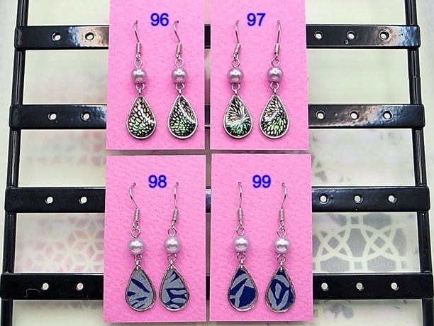 レジン・フックピアス雫「済美」