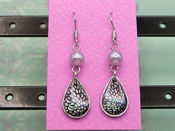 レジン・フックピアス雫「済美」