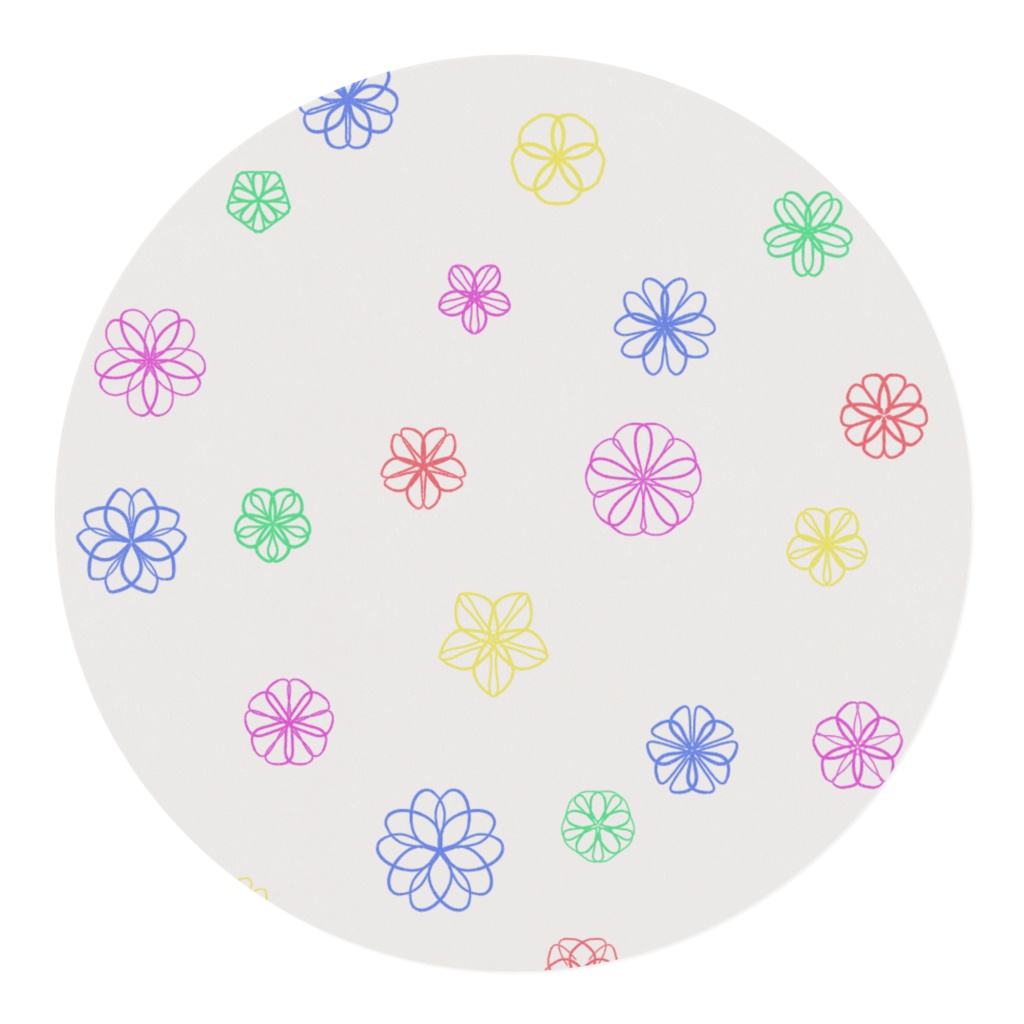 和風な花のマステ