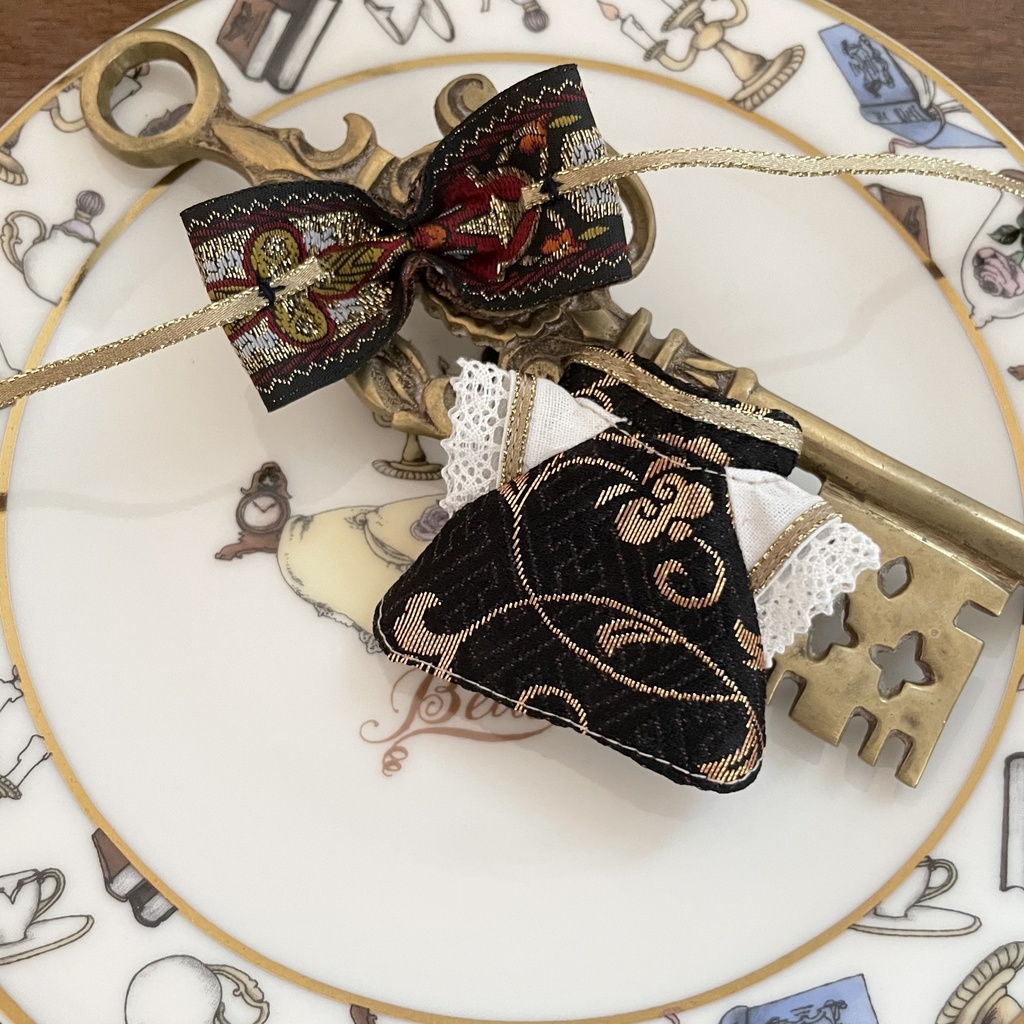 チャイナワンピース メイド風セット