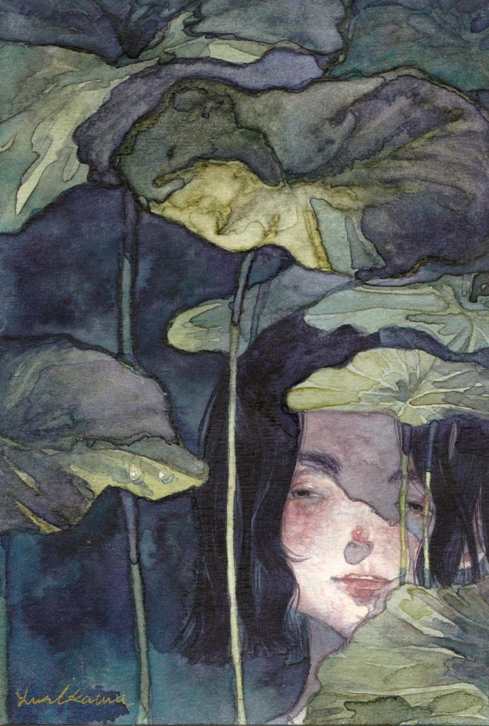 霧【水彩原画】