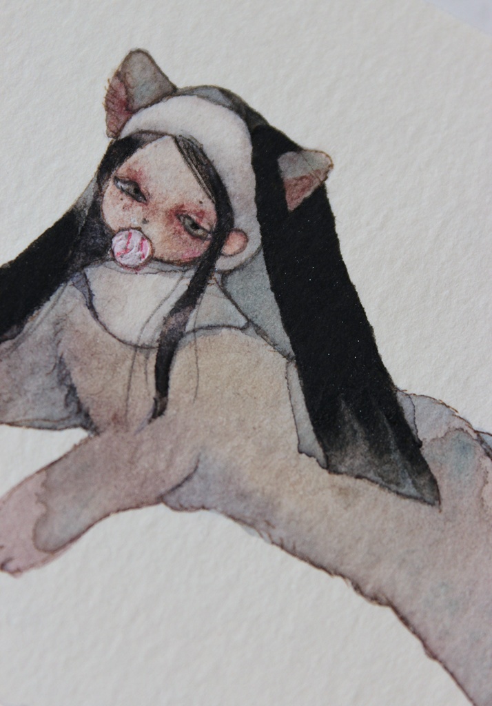 Dog Sister/ベースボール【ミニ原画】