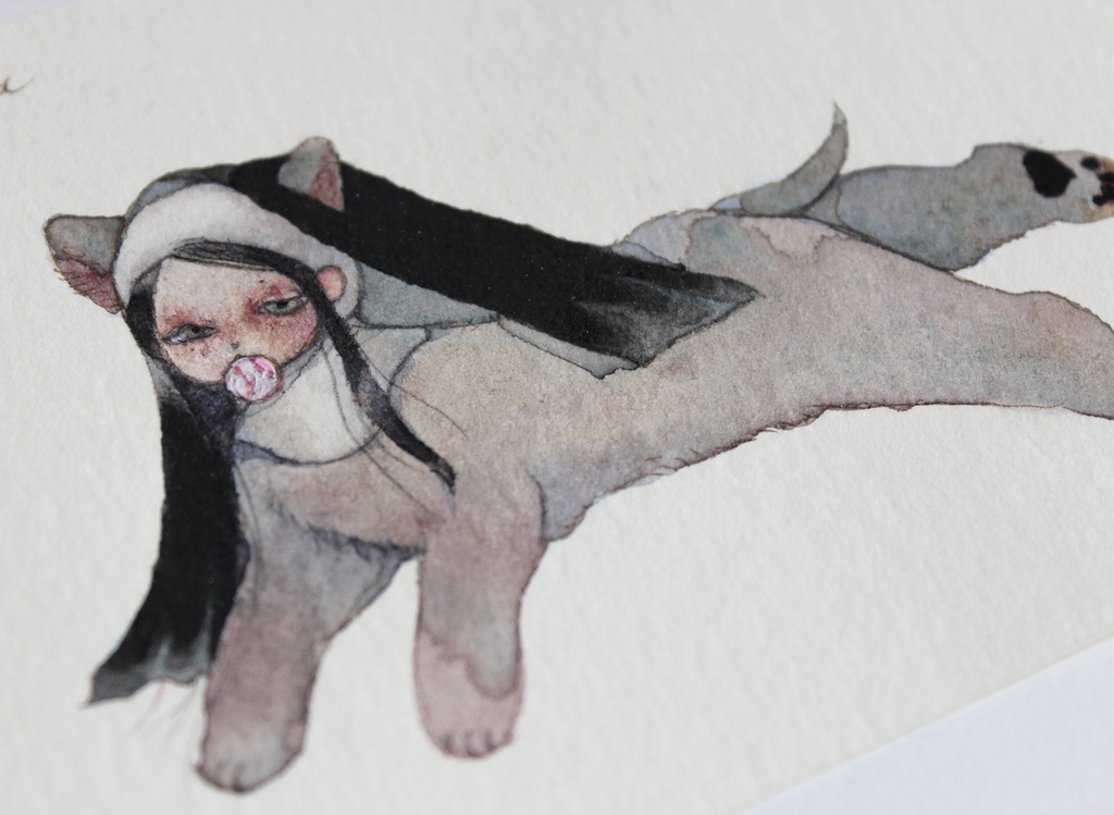 Dog Sister/ベースボール【ミニ原画】